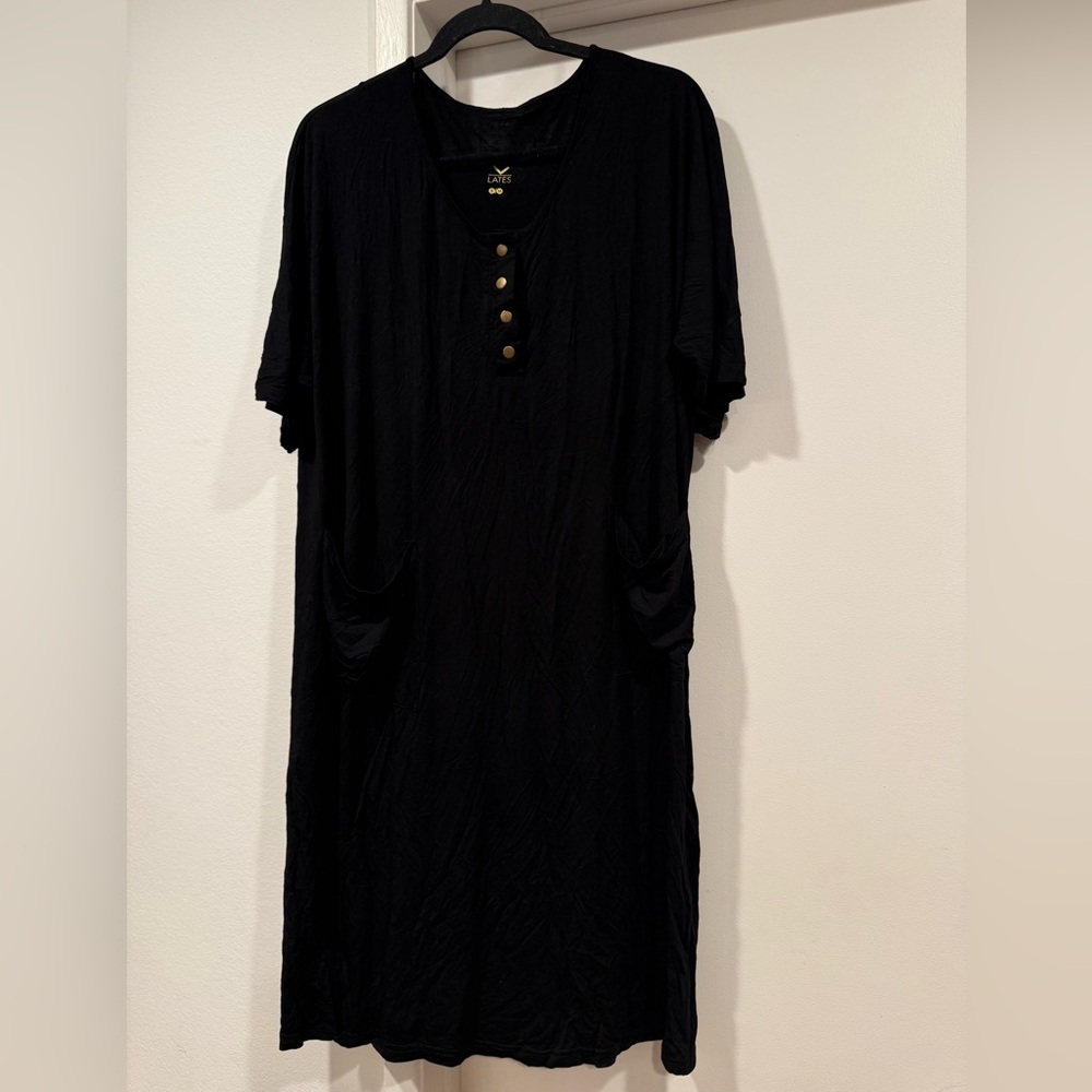 Women’s Black Lates by Kate Oversized Dress